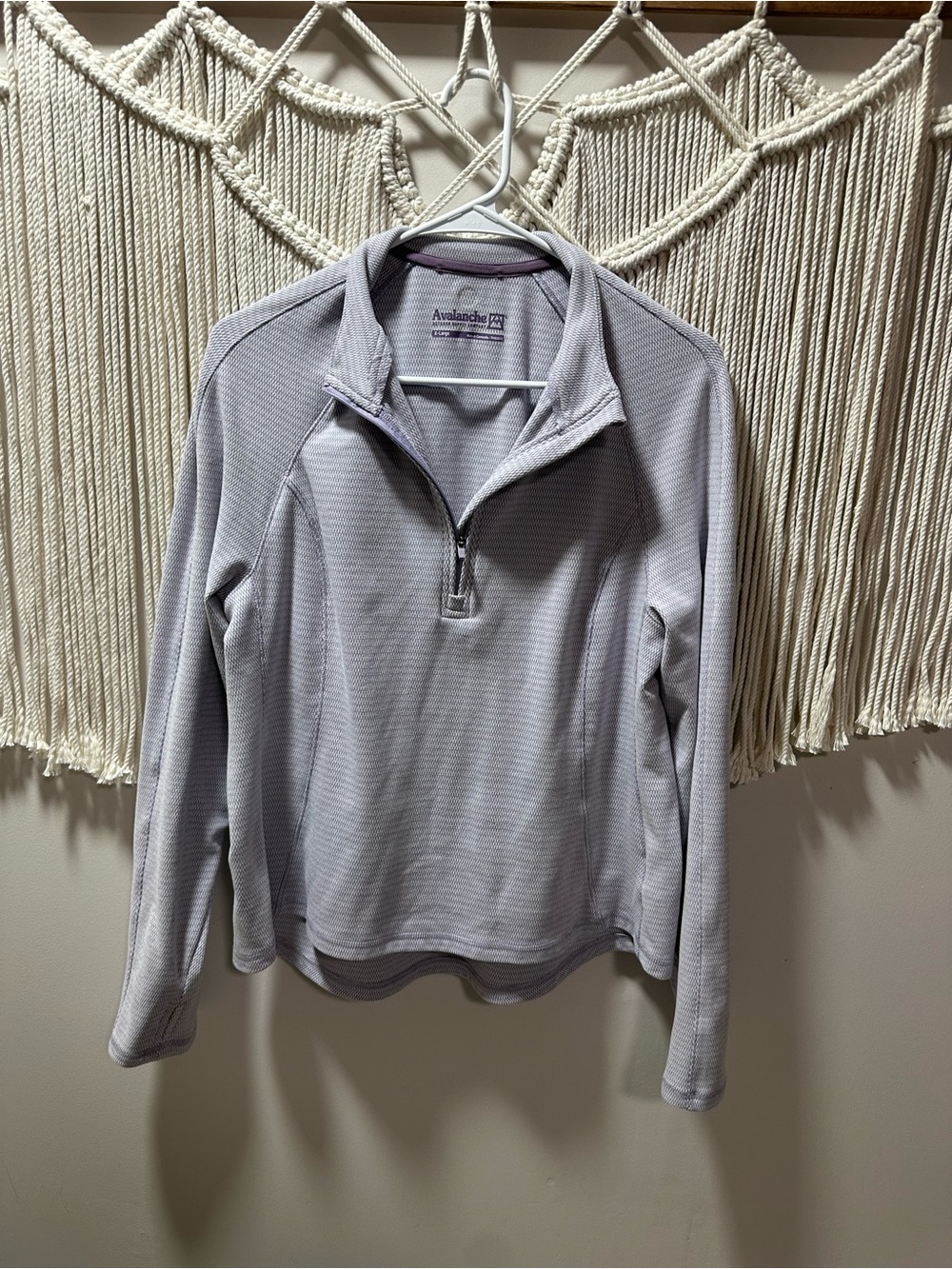 Avalanche Light Gray Half-Zip Pullover
